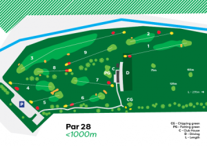 Mapka trnavskej golfovej akadémie.